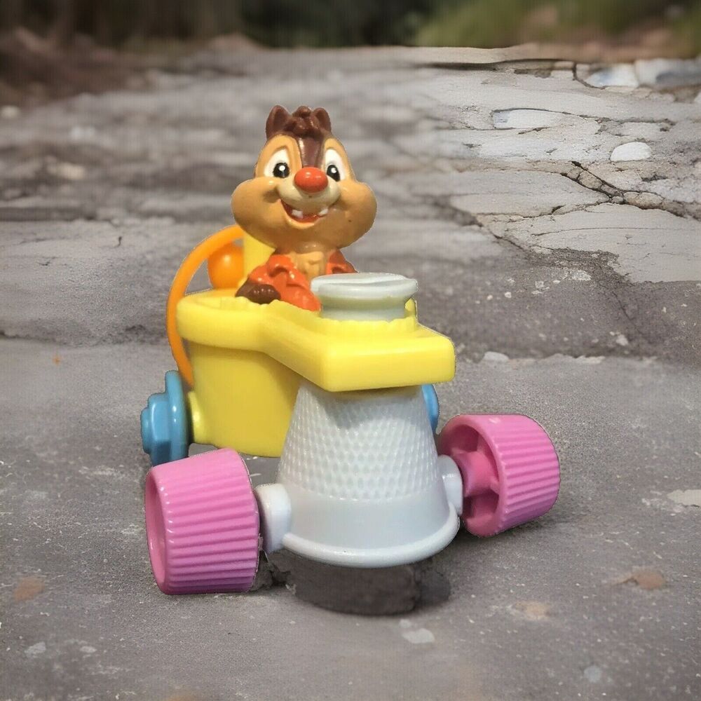 Vintage 1989 Disney Chip 'n Dale Rescue Rangers McDonald's Roto-Roadster Toy